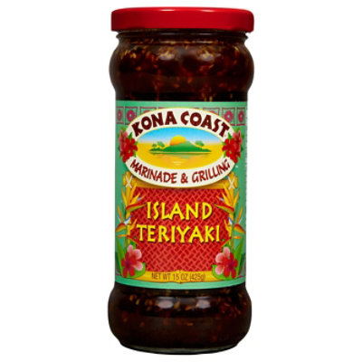 Kona Coast Island Teriyaki Marinade & Grilling Sauce - 15 Oz - Image 3