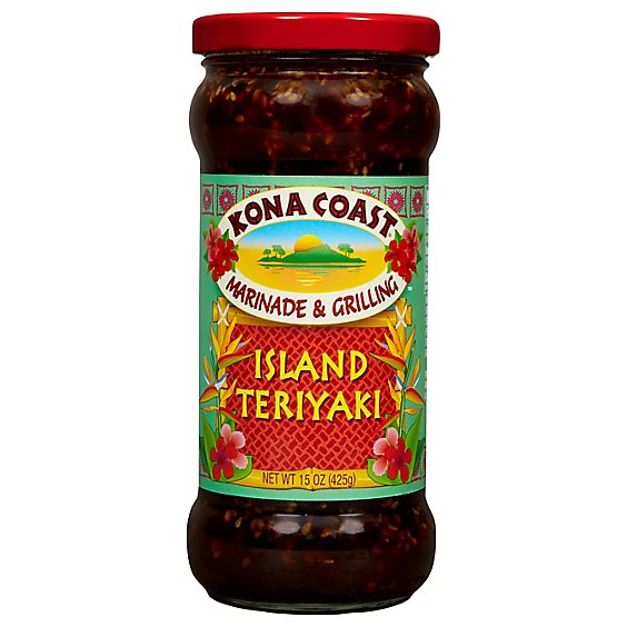 Kona Coast Sauce Marinade & Grilling Island Teriyaki - 15 Oz