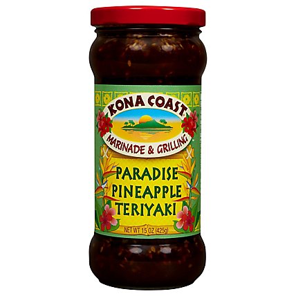 Kona Coast Sauce Marinade & Grilling Paradise Pineapple Teriyaki - 15 Oz - Image 1