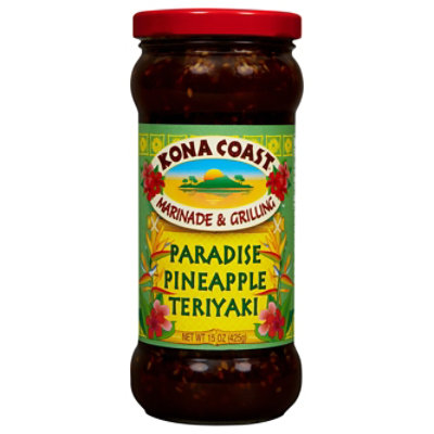 Kona Coast Paradise Pineapple Teriyaki Marinade & Grilling Sauce - 15 Oz