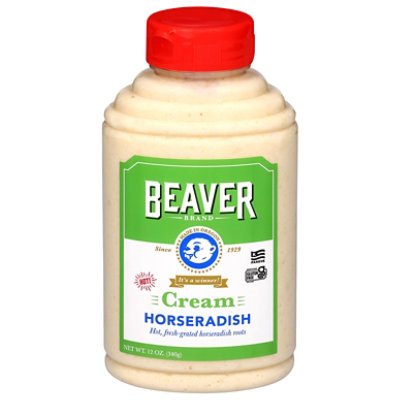 Beaver Brand Horseradish Cream Hot - 12 Oz