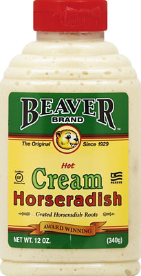Beaver Brand Horseradish Cream Hot - 12 Oz