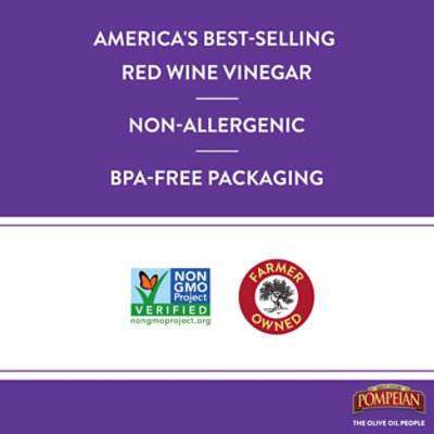 Pompeian Red Wine Vinegar - 16 Fl. Oz. - Image 2