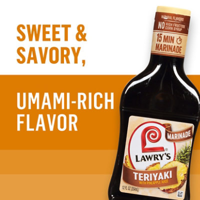 Lawry's Teriyaki With Pineapple Juice Marinade - 12 Fl. Oz. - Image 5