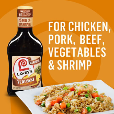 Lawry's Teriyaki With Pineapple Juice Marinade - 12 Fl. Oz. - Image 5