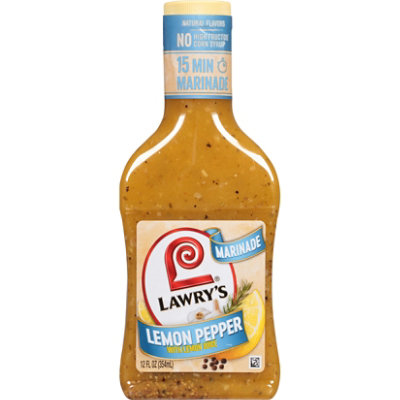 Lawry's Lemon Pepper With Lemon Marinade - 12 Fl. Oz.