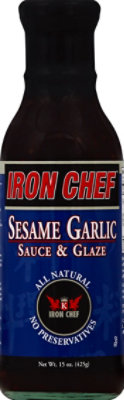 Iron Chef Sauce & Glaze Sesame Garlic - 15 Oz - Image 2