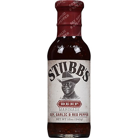 Stubb's Soy - Garlic & Red Pepper Beef Marinade - 12 Oz