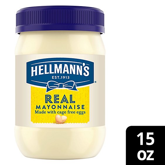 Hellmanns Mayonnaise Real - 15 Oz