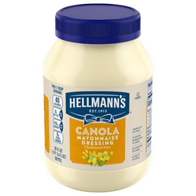 Hellmanns Mayonnaise Dressing Canola - 30 Oz - Image 1