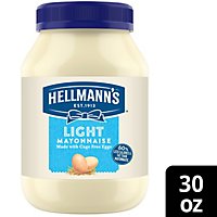 Hellmanns Mayonnaise Light - 30 Oz - Image 1