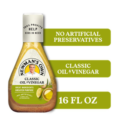 Newmans Own Dressing Olive Oil & Vinegar - 16 Fl. Oz.