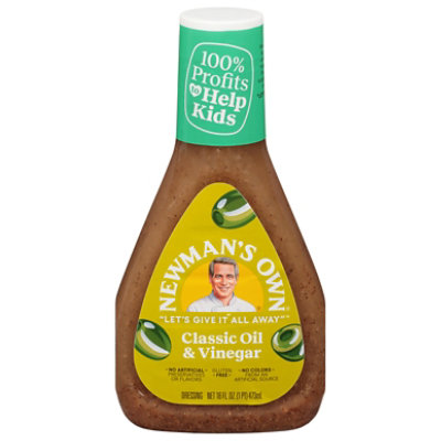 Newmans Own Dressing Olive Oil & Vinegar - 16 Fl. Oz. - Image 1