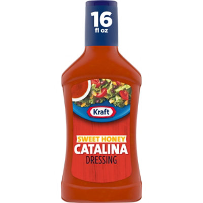 Kraft Sweet Honey Catalina Salad Dressing Bottle - 16 Fl. Oz. - Image 1