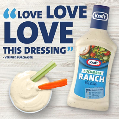 Kraft Cucumber Ranch Salad Dressing Bottle - 16 Fl. Oz. - Image 5