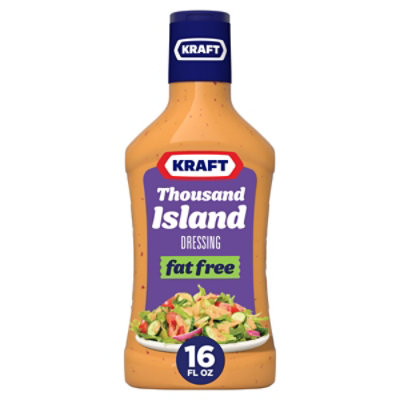 Kraft Thousand Island Fat Free Salad Dressing Bottle - 16 Fl. Oz.