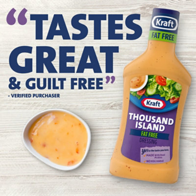 Kraft Thousand Island Fat Free Salad Dressing Bottle - 16 Fl. Oz. - Image 4