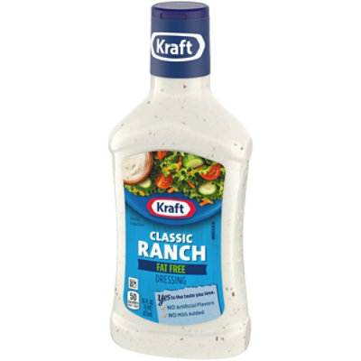 Kraft Classic Ranch Fat Free Salad Dressing Bottle - 16 Fl. Oz. - Image 4