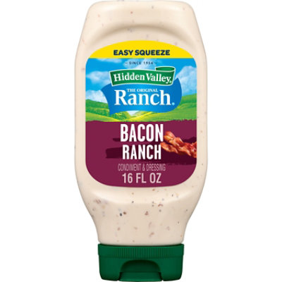 Hidden Valley Bacon Ranch Gluten Free Salad Dressing and Topping - 16 Oz - Image 1