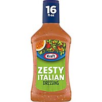 Kraft Zesty Italian Salad Dressing Bottle - 16 Fl. Oz. - Image 3