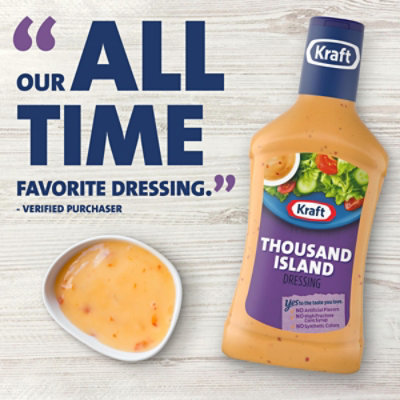 Kraft Thousand Island Salad Dressing Bottle - 16 Fl. Oz. - Image 2