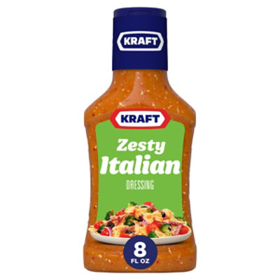 Kraft Zesty Italian Salad Dressing Bottle - 8 Fl. Oz. - Image 1