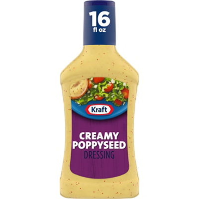 Kraft Creamy Poppyseed Salad Dressing Bottle - 16 Fl. Oz. - Image 1