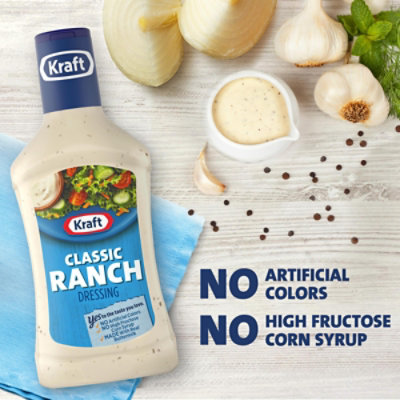 Kraft Classic Ranch Salad Dressing Family Size Bottle - 24 Fl. Oz. - Image 6