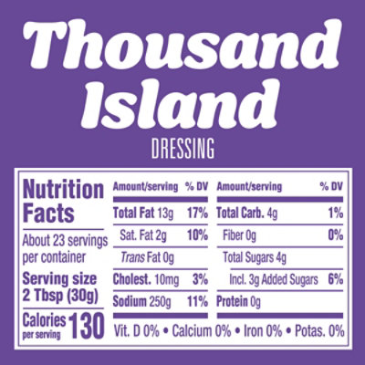 Kraft Thousand Island Salad Dressing Family Size Bottle - 24 Fl. Oz. - Image 8