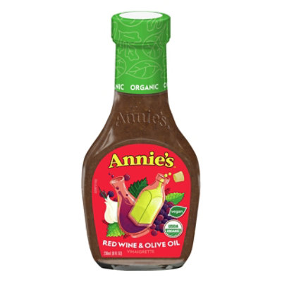 Annies Naturals Vinaigrette Organic Red Wine & Olive Oil - 8 Fl. Oz. - Image 3