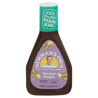 Newmans Own Dressing Low Fat Sesame Ginger - 16 Fl. Oz. - Image 3