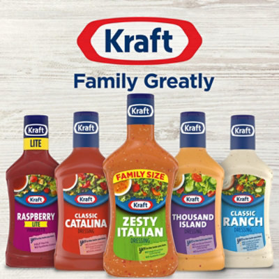 Kraft Zesty Italian Salad Dressing Family Size Bottle - 24 Fl. Oz. - Image 8