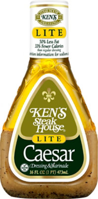 Kens Steak House Dressing Lite Caesar - 16 Fl. Oz. - Image 1