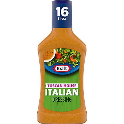 Kraft Tuscan House Italian Salad Dressing Bottle - 16 Fl. Oz. - Image 1