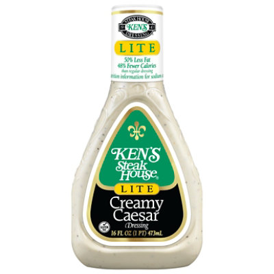 Kens Steak House Dressing Lite Creamy Caesar - 16 Fl. Oz. - Image 2