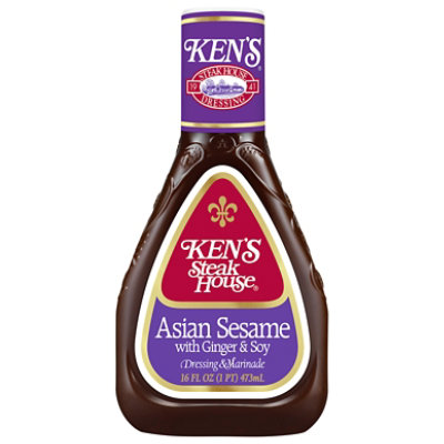 Kens Steak House Dressing & Marinade Asian Sesame With Ginger & Soy - 16 Fl. Oz. - Image 2