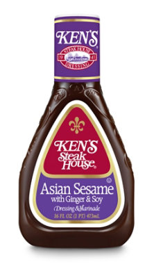 Kens Steak House Dressing & Marinade Asian Sesame With Ginger & Soy - 16 Fl. Oz. - Image 1