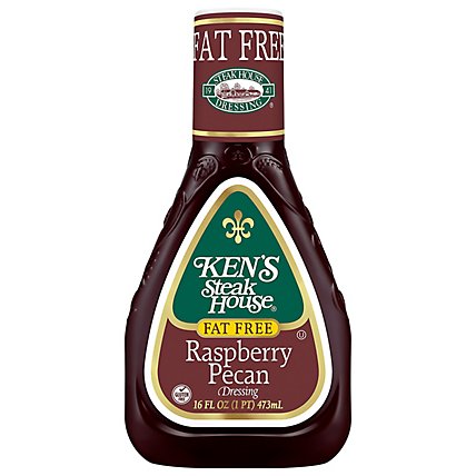 Kens Steak House Dressing Raspberry Pecan Fat Free - 16 Fl. Oz. - Image 3