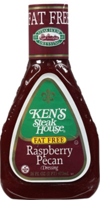 Kens Steak House Dressing Raspberry Pecan Fat Free - 16 Fl. Oz. - Image 2