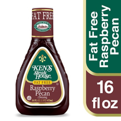 Kens Steak House Dressing Raspberry Pecan Fat Free - 16 Fl. Oz. - Image 1