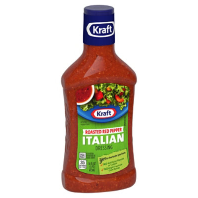 Kraft Roasted Red Pepper Italian Dressing - 16 Fl. Oz. - Image 3