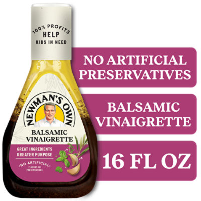 Newmans Own Dressing Balsamic - 16 Fl. Oz.