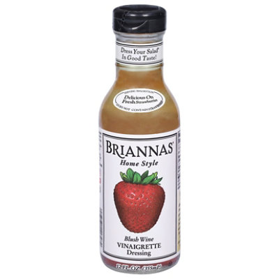 BRIANNAS Dressing Home Style Vinaigrette Blush Wine - 12 Fl. Oz. - Image 3