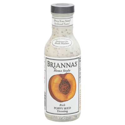 BRIANNAS Dressing Home Style Poppy Seed Rich - 12 Fl. Oz. - Image 1