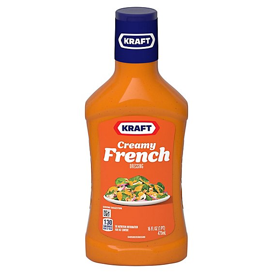 Kraft Creamy French Salad Dressing Bottle - 16 Fl. Oz.