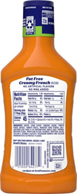 Kraft Creamy French Fat Free Salad Dressing Bottle - 16 Fl. Oz. - Image 8