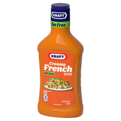 Kraft Creamy French Fat Free Salad Dressing Bottle - 16 Fl. Oz. - Image 5