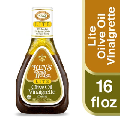 Kens Steak House Lite Dressing Olive Oil Vinaigrette - 16 Fl. Oz. - Image 1