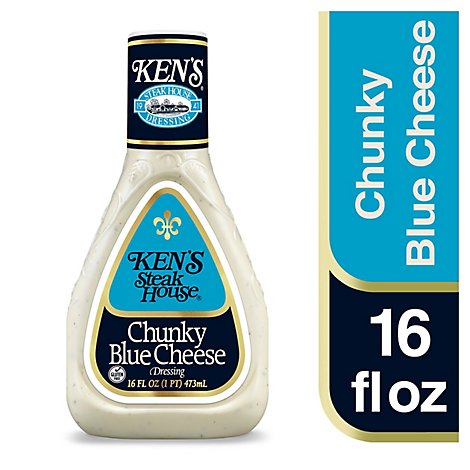Kens Steak House Dressing Chunky Blue Cheese - 16 Fl. Oz.