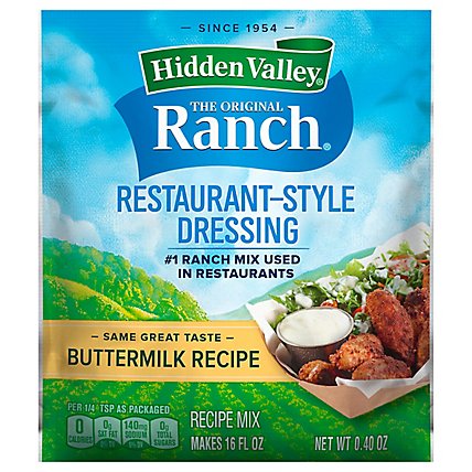 Hidden Valley Salad Dressing & Seasoning Mix Buttermilk Recipe - 0.4 Oz